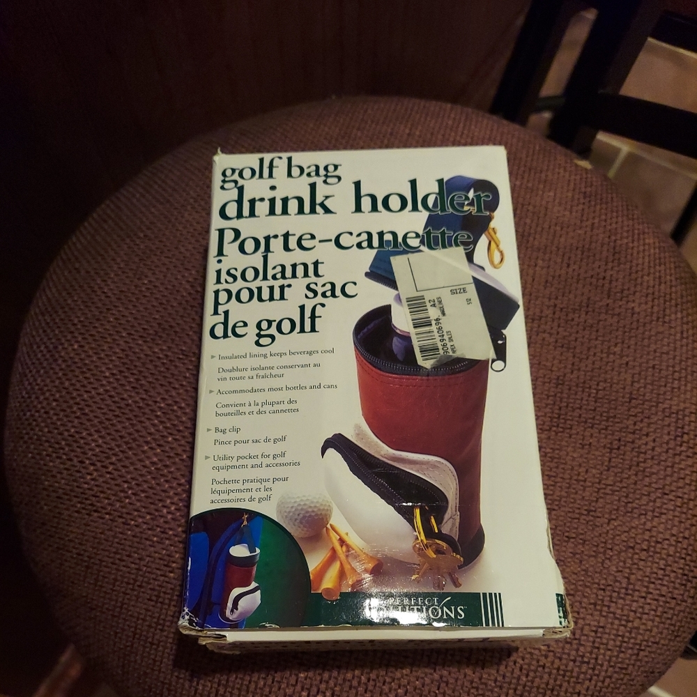 Golf Bag Drink holder clip on insulated